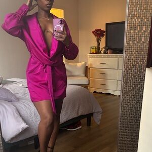 Fashion Nova Vibrant Pink Women's Robe